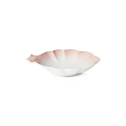 Blomsterformet fad, koral, 16 cm