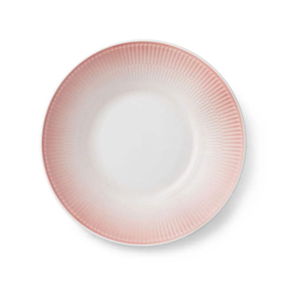 Dyb tallerken, koral, 24 cm