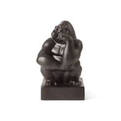Gorilla med hånd mod kind, 21 cm