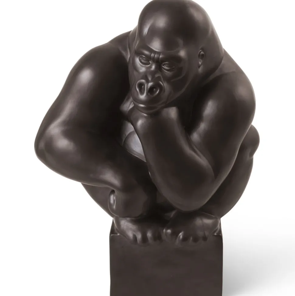 Gorilla med hovedet hvilende på hånden, 40 cm