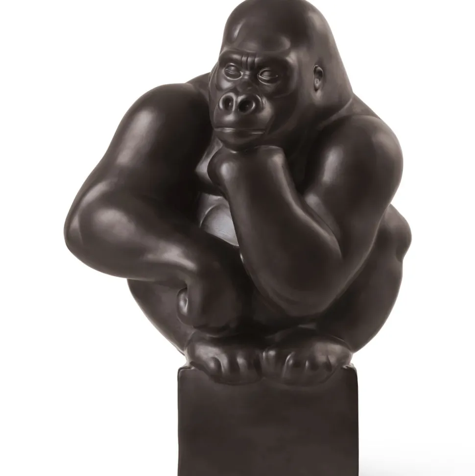 Gorilla med hovedet hvilende på hånden, 40 cm