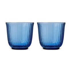 Vandglas, blå, 20 cl, 2 stk.