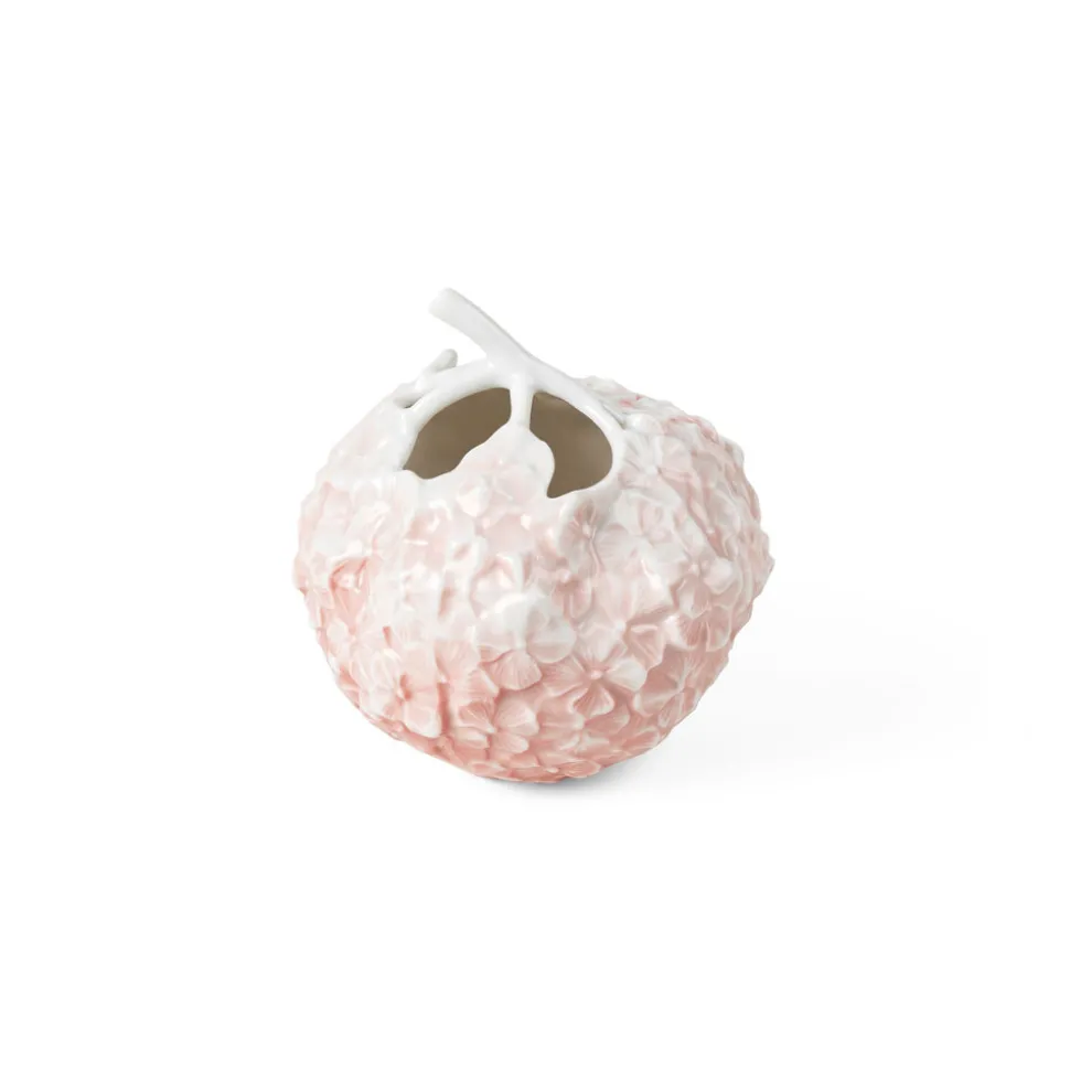 Vase, hortensia, koral, 10 cm
