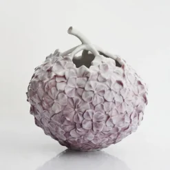 Vase, hortensia, lilla, 10 cm