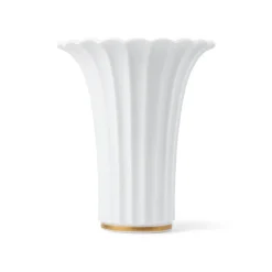 Vase med guldkant, 23 cm