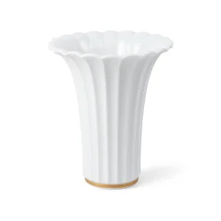 Vase med guldkant, 23 cm
